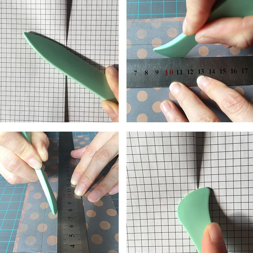 Handmade Plastic craft tool for Scoring line paper creaser scrapbooking cardmaking Crimping Scoring Bone Folder
