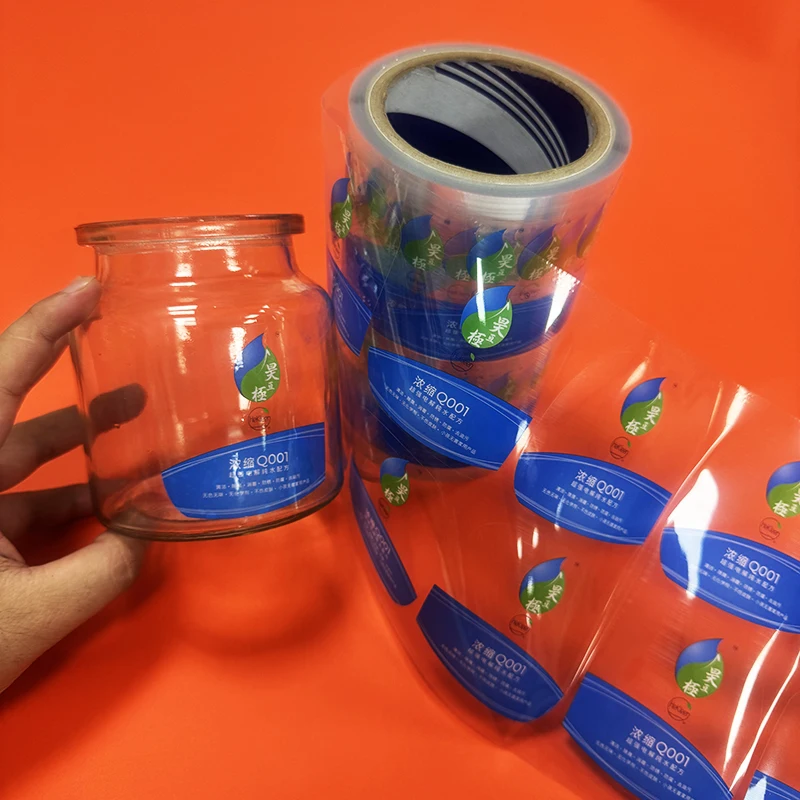 Custom On Roll Waterproof PVC Clear Transparent Self Adhesive Sticker