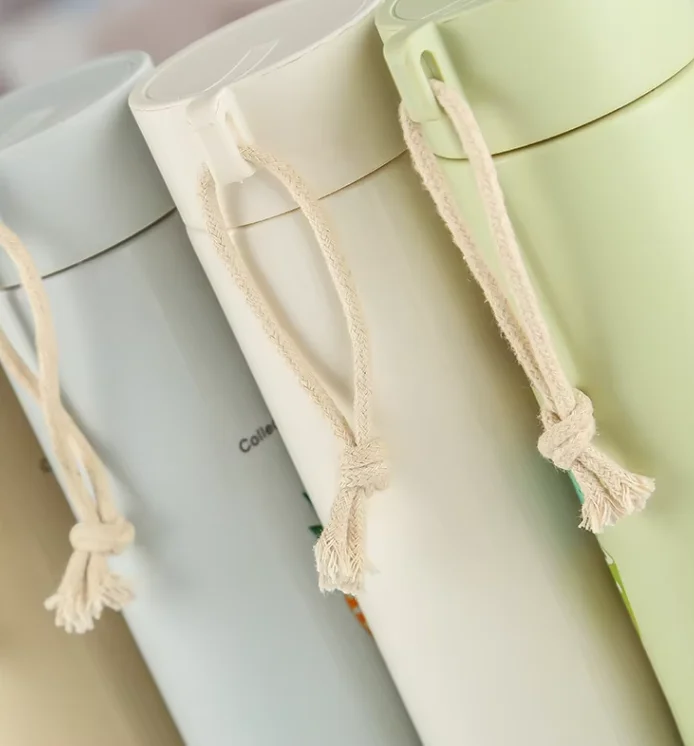 Cheap Cylinder Portable Insulated Water Bottle Travel Mug Vacuum  Water Cup