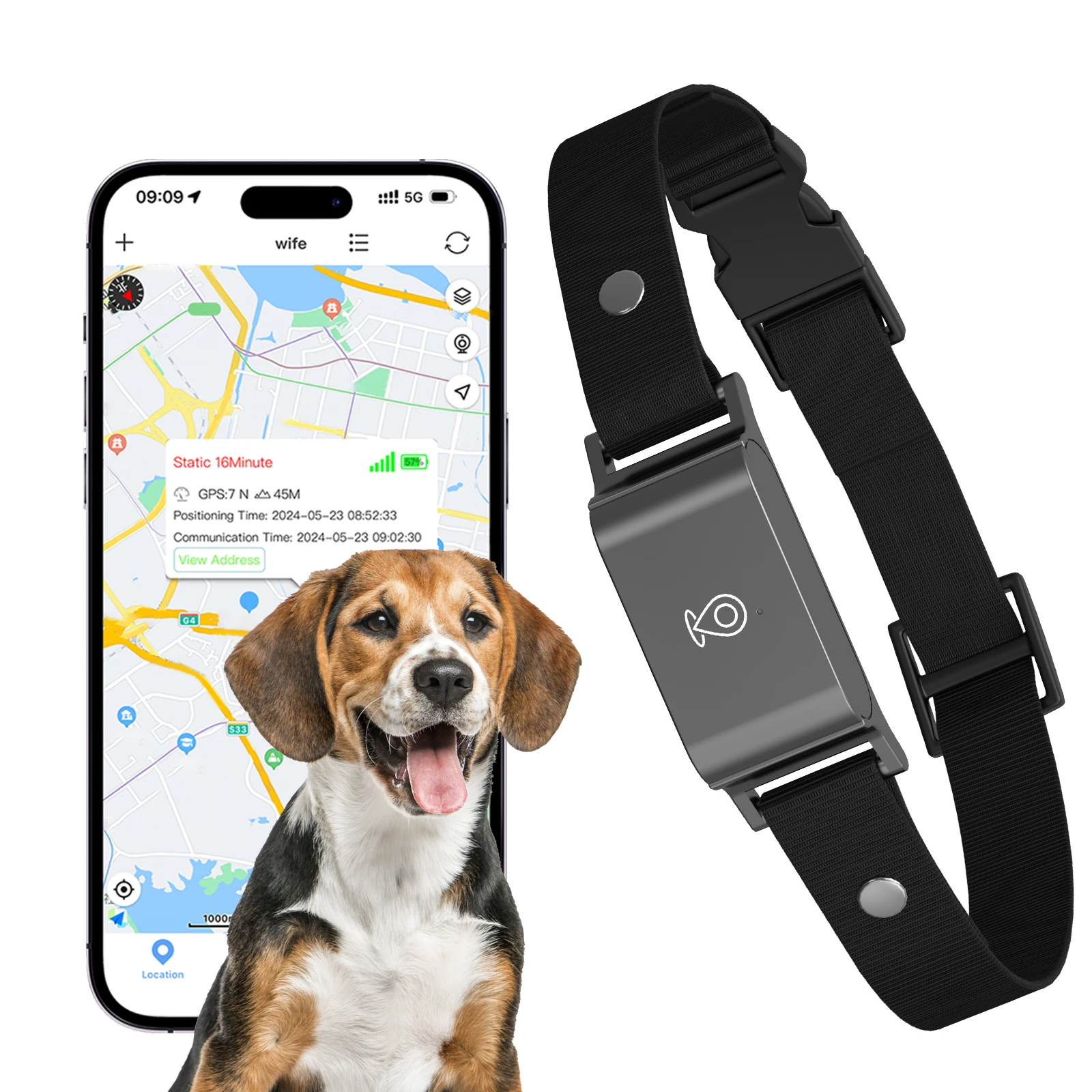 LINLI 2024 New Product IP67 Waterproof Mini 4G GPS Animal Tracker Collar Real Time Tracking Dog Cat Locator