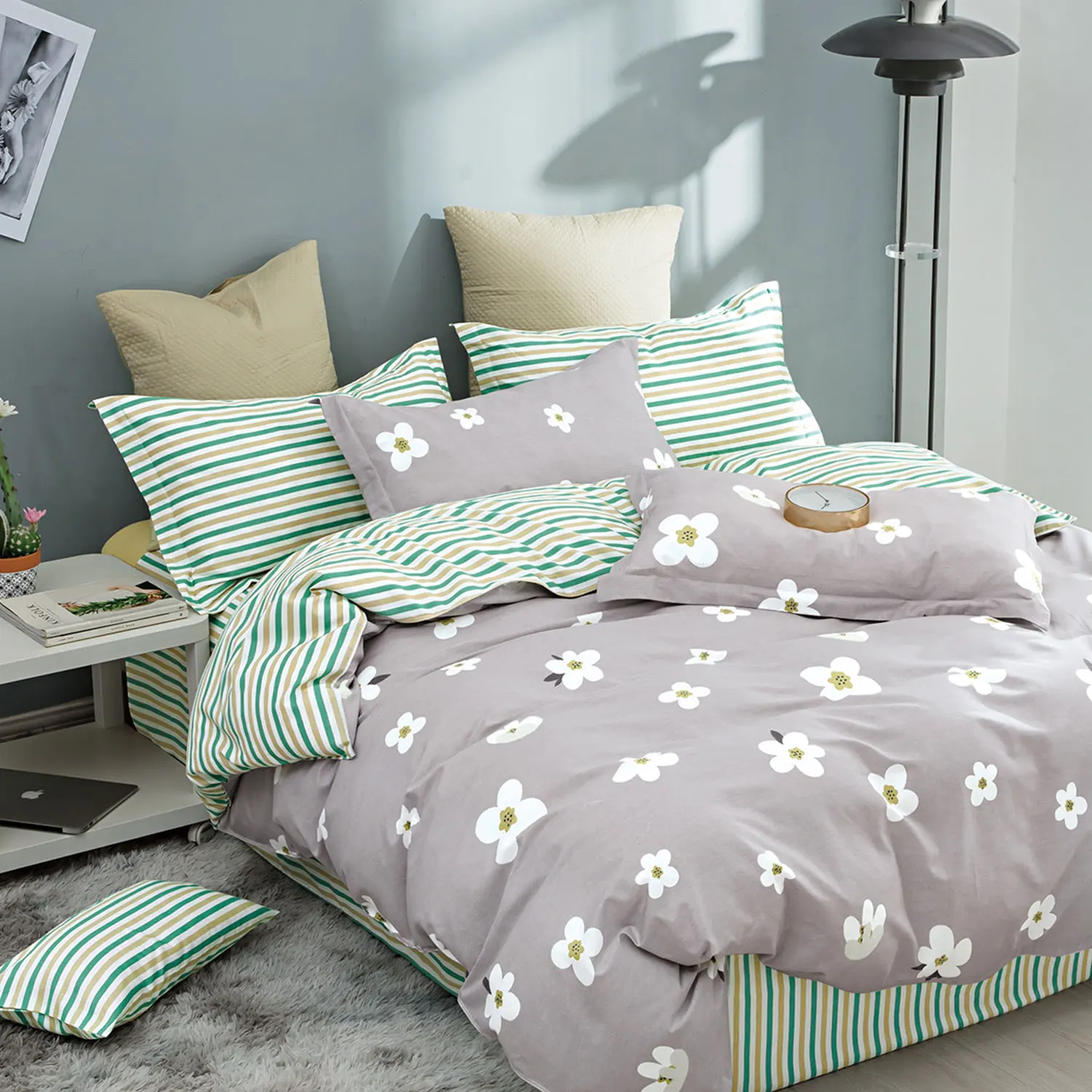 Special turkish style cotton soft nursery delicate embroidery bedding set