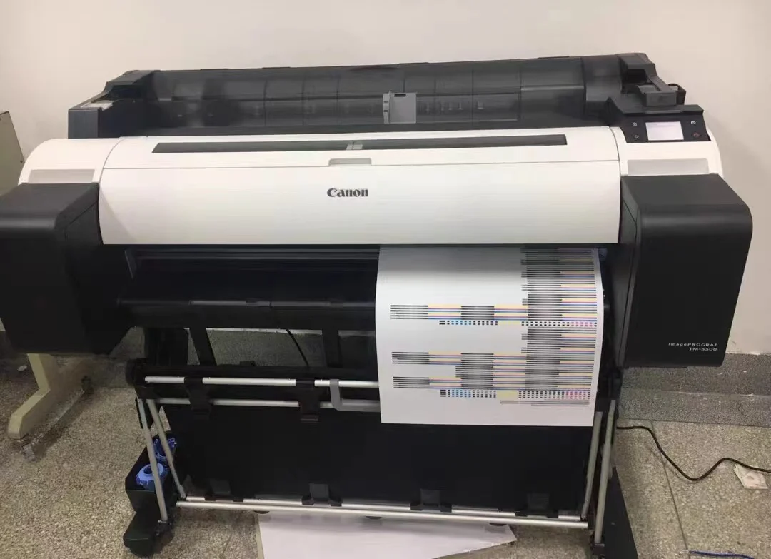 Populoa A0 Размер 5 цветов струйный принтер для Canon TM-300 914 отремонтированный плоттер большого формата в продаже