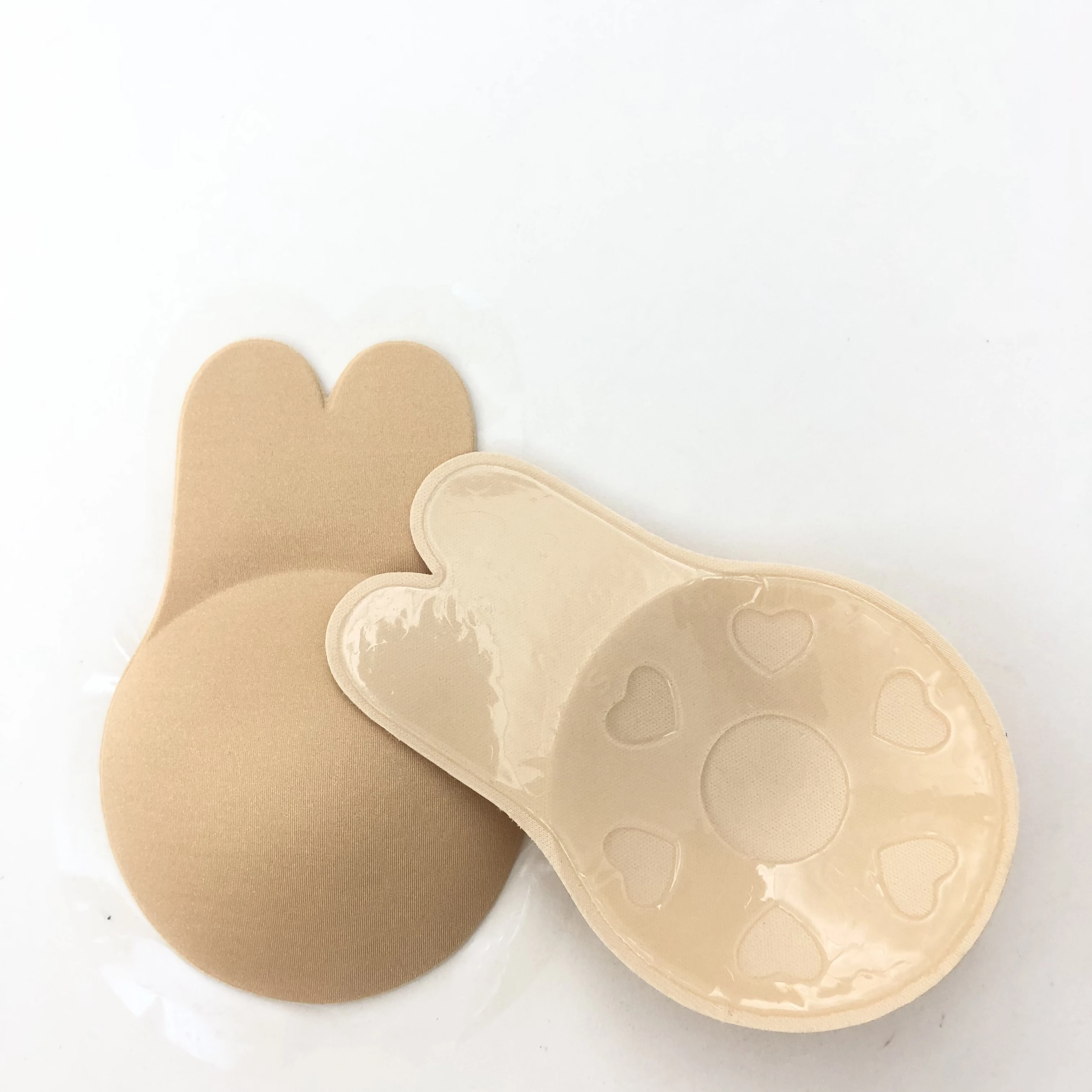 New Design Rabbit Ear Waterproof Cute Round Brassiere Silicone Self-Adhesive Solid Color Design Brassiere For Fashionable Look