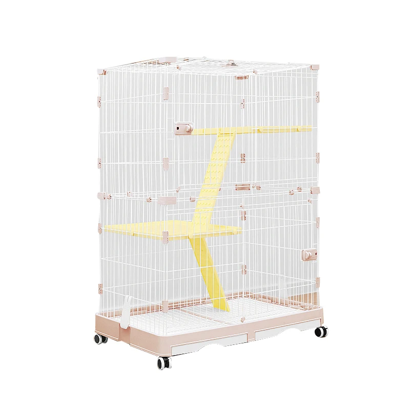 Pet house elaborate rabbit hamster cage pet cage with tray metal cage for hot sale