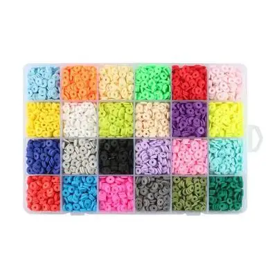Polymer  Clay Beads Set Jewelry Making 485PCS Polymer Clay Spacer Beads Jewelry Diy Beads Set
