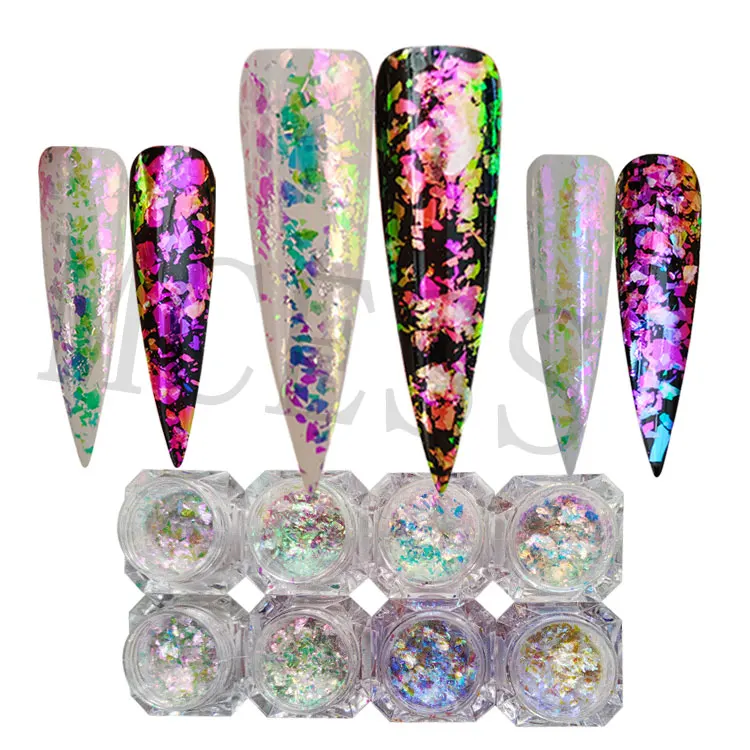 Brand Mcess FREE SAMPLES mulitchrome chameleon romanky makeup cosmetics intense color shift aurora mica pigment flakes