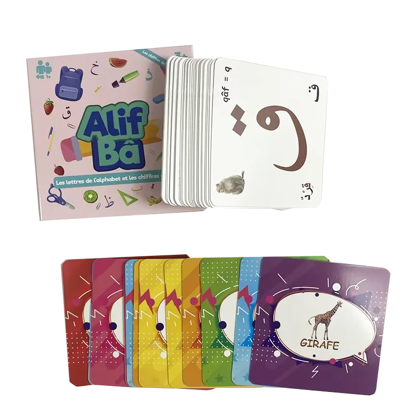 Suba Factory Custom Educational Alphabet and Number Learning Toys Gift Flash Card for Preschool Kids