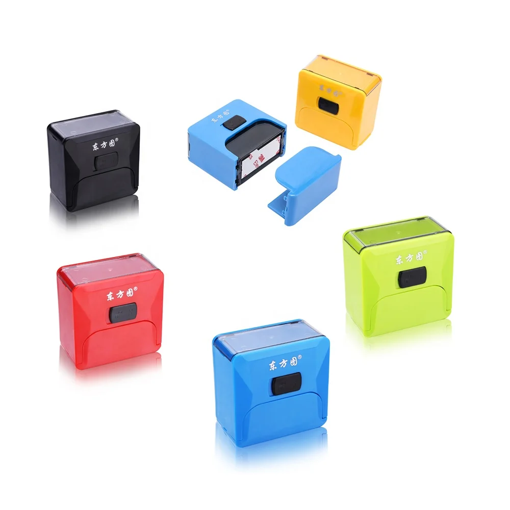 New coming blank self inking stamp case for custom stamp making supplies
