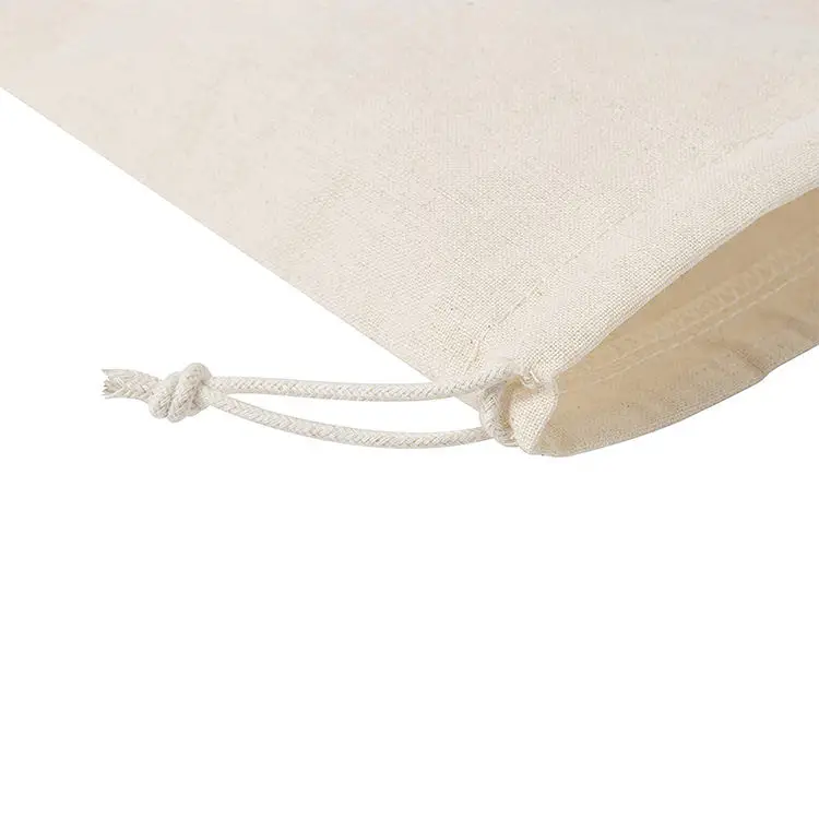 Wholesale Personalized Colorful Muslin Custom Cotton Canvas Drawstring Bag