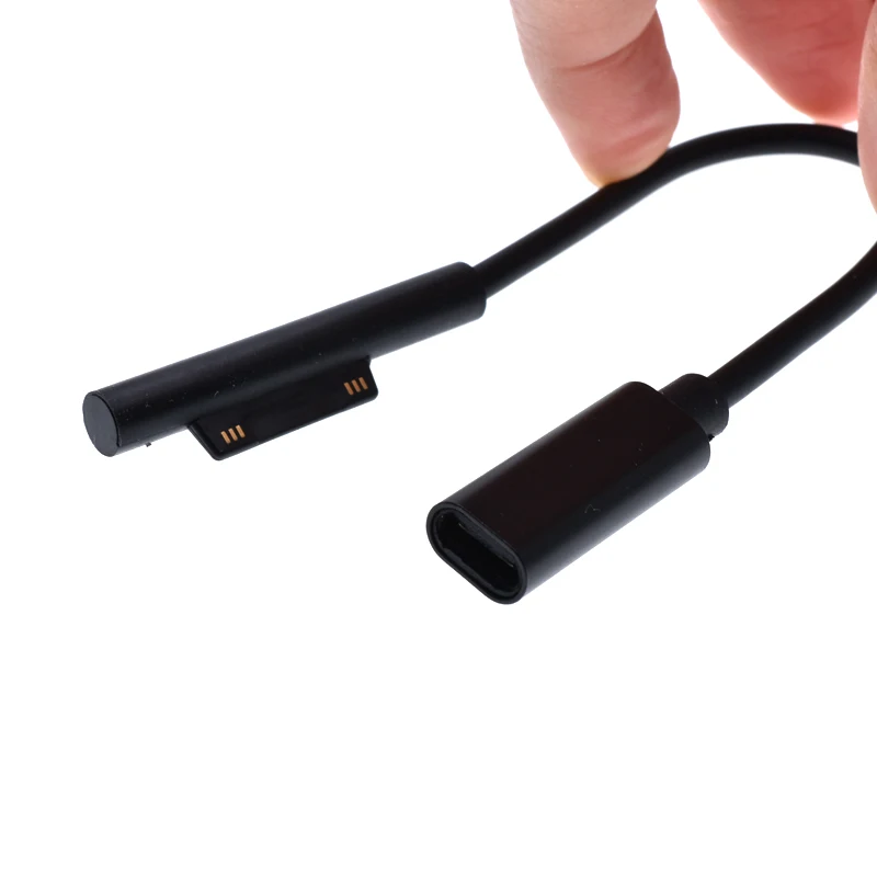 Surface Connect to Type-C USB C Charging Cable 20cm Short 15V 3A Type-C PD Cord Compatible For Microsof  Surface Pro 7/6/5/4/3