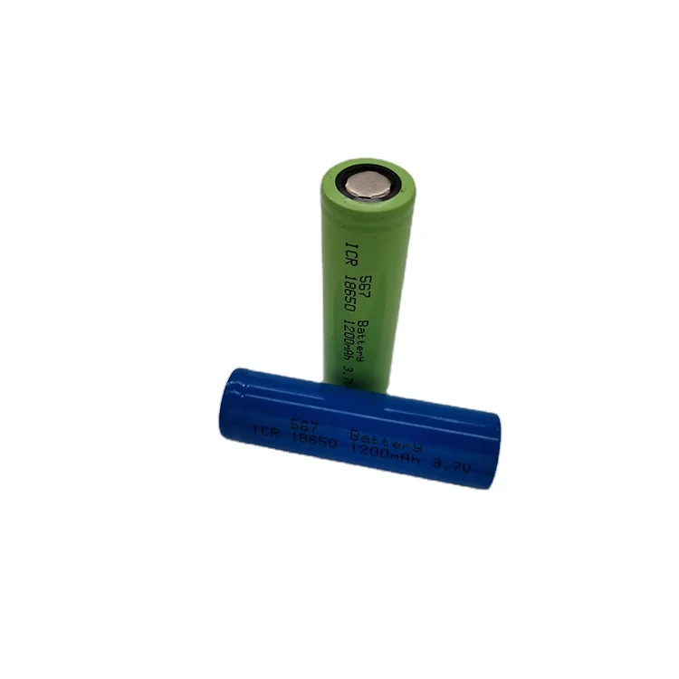 100% High quality  3.7V 1200mAh Battery Cell 18650 Lithium Ion Batteries