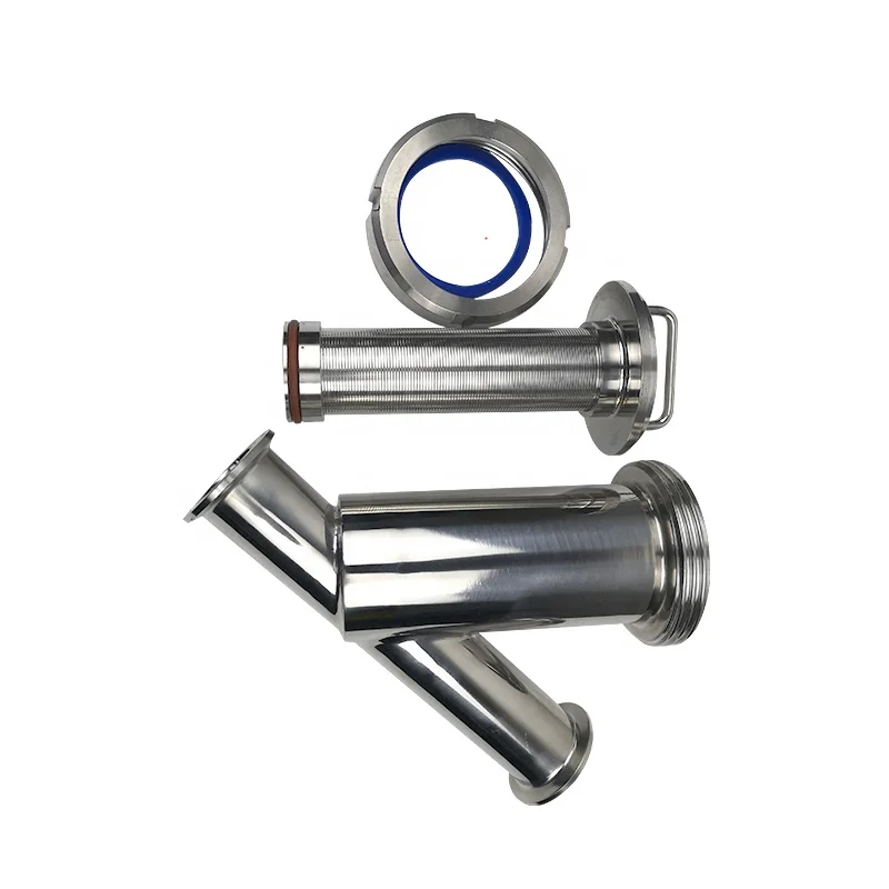 ss316 ss304 stainless steel hygienic sanitary tri clamp food grade y type strainer