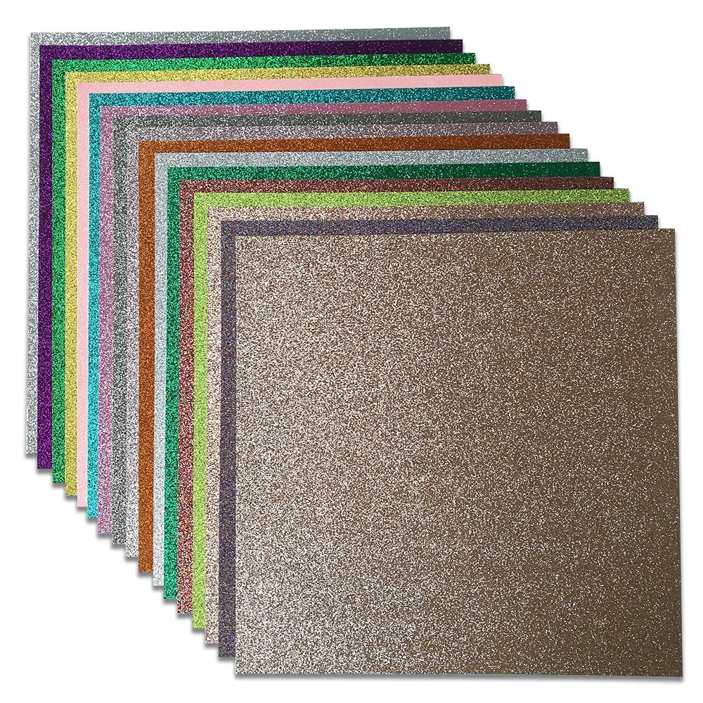 Glitter Cardstock Paper 10 Sheets 33 Colors Colored Cardstock  for DIY Projects Sparkly Paper for Card Making 330 GSM