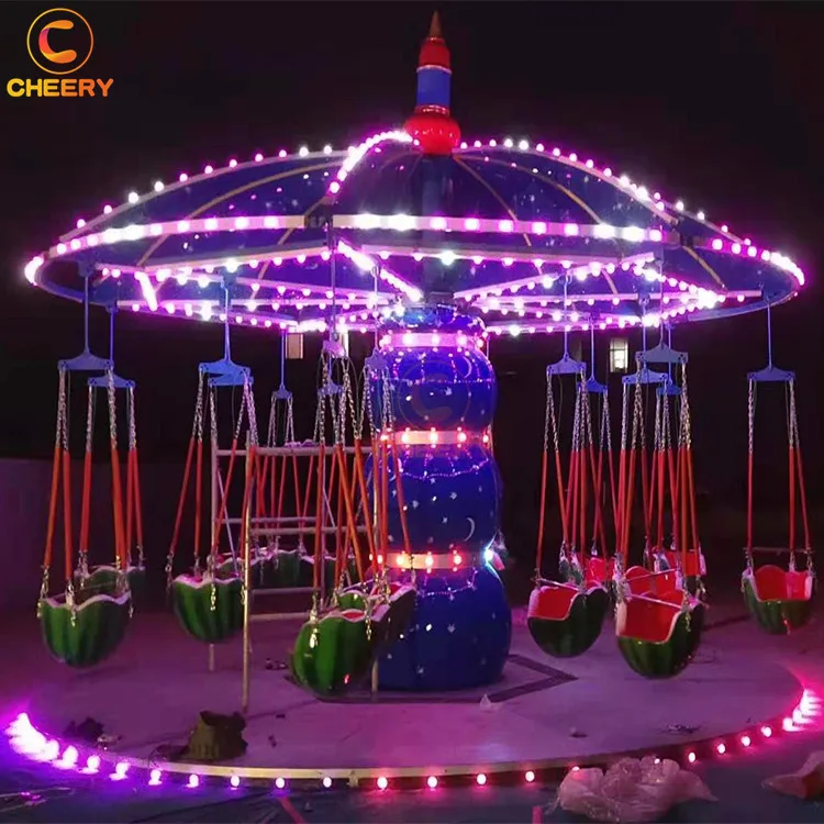 Funfair аттракцион карнавальные игры детский парк аттракционов качели фруктов катание арбуз летающее кресло