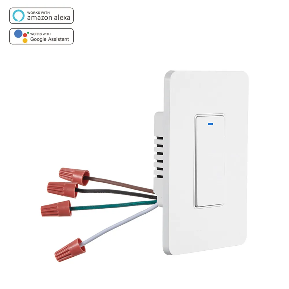 Weiwo Wall Switch Light Smart button Switch Wi-Fi  Work With Alexa, Google home and Google Tuya Switch,