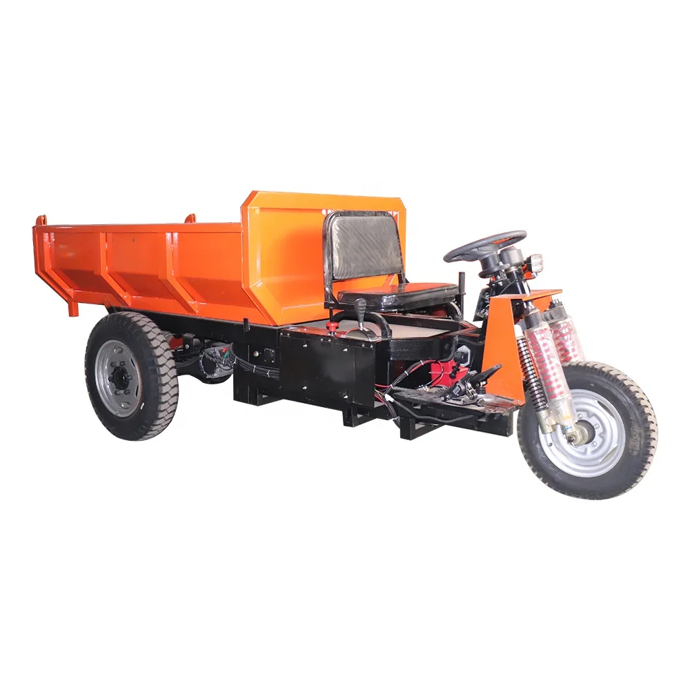 three wheel electric dumper truck  3 tons electric Tricycle for mining three wheel electric dumper for cargo