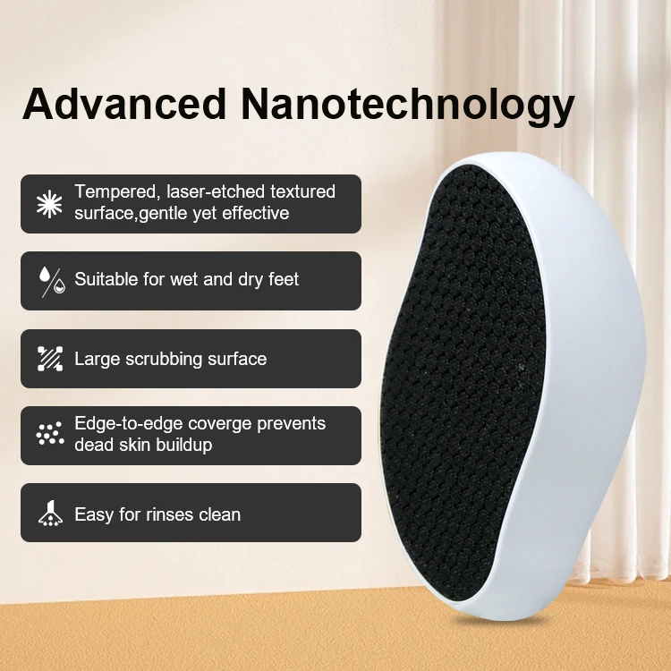 Nano Crystal Glass Callus Remover Callus Shaver Hard Skin Remover Professional Pedicure Tools Foot Care for Dead Hard