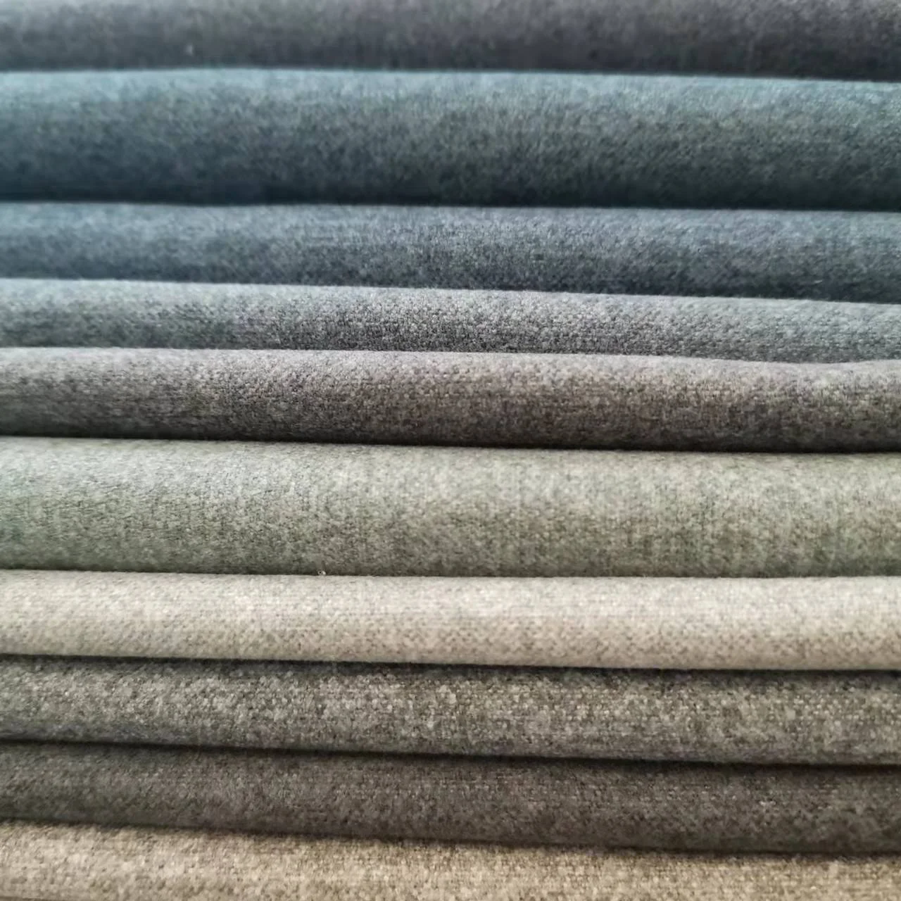 100%polyester double faced imitate woolen sofa upholstery fabric
