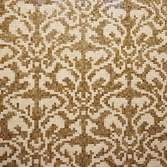 Yellow Sunny Beige marble 30x30 background wall tile decorative mosaic