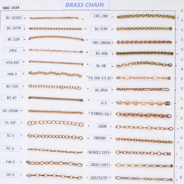 
Wholesale Fashion Brass Chains various models 