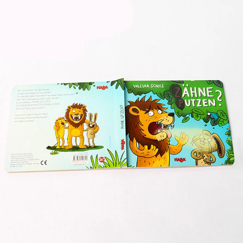 Children Illustration Paper Board Children Story Book Print Full Color Customized Kids Hardcover Board Book Printing