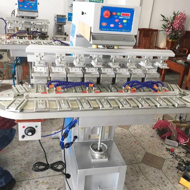 Fully automatic environmental electric 8 color pad printing machine for doll face machine 3d face doll machine