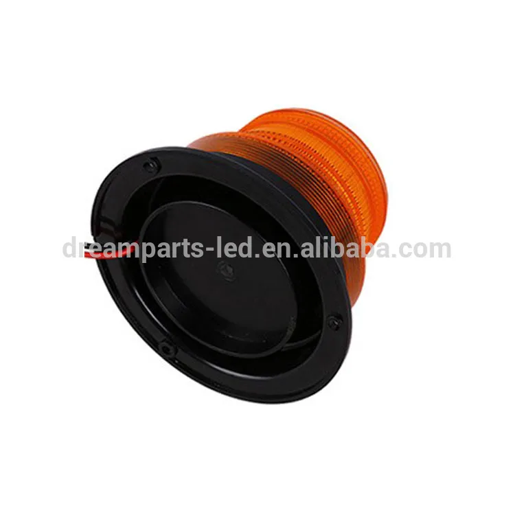 10-110V DC Forklift Warning Light 5W Amber Flashing Plastic LED Beacon Flasher Waterproof Rotating LED Beacon Light for Cars