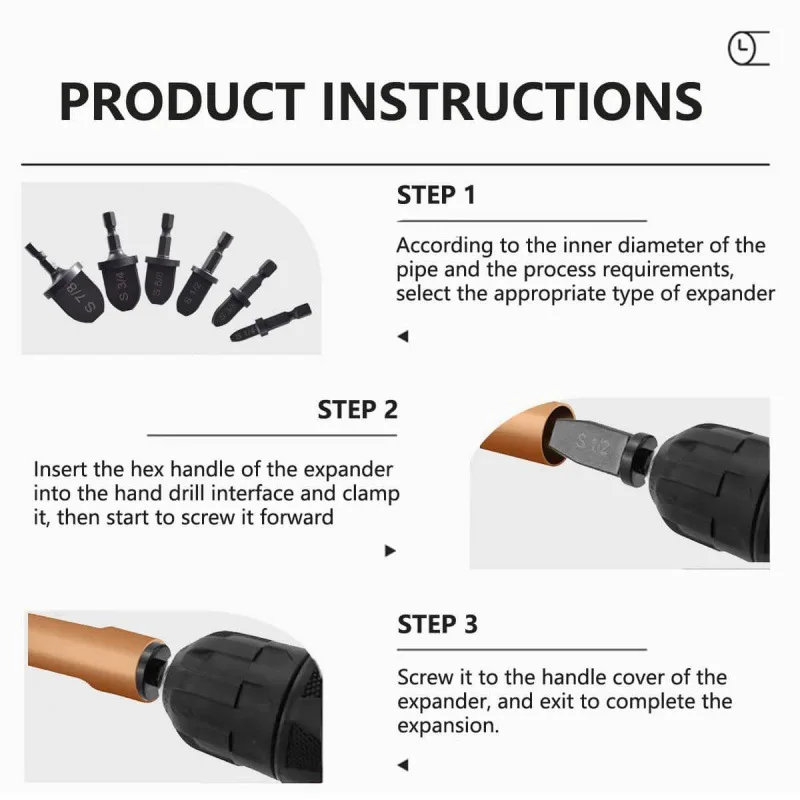 Electric Drill Flaring Tool for Air Conditioning Copper Tubes ODM Customized Hexagonal Handle Expander Factory Outlet