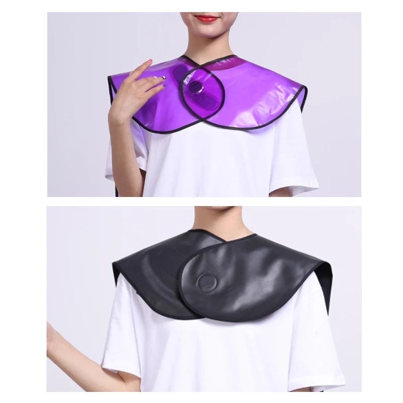 Apron for Beauty Salon Chemical & Water Proof Makeup Cape for Clients Lightweight Comb-out Beard Apron Shortie
