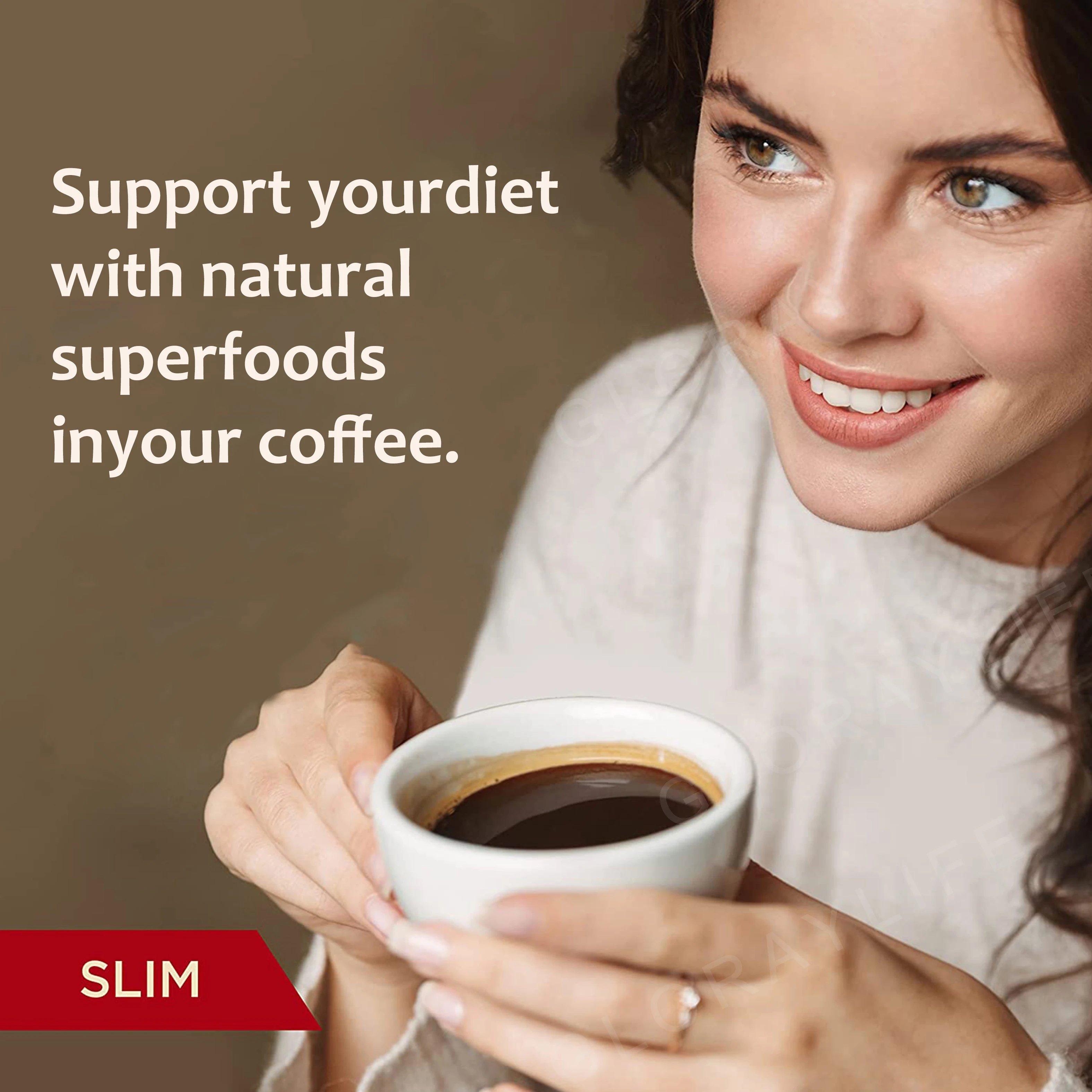 Арабика на заказ растворимый кофе с Ganoderma похудеть Детокс