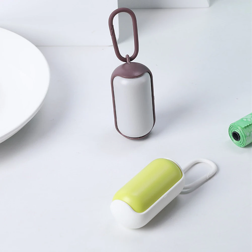 
Portable Dogs Cats Waste Poop Bag Dispenser Pets Outdoor Oval Toilet Box 