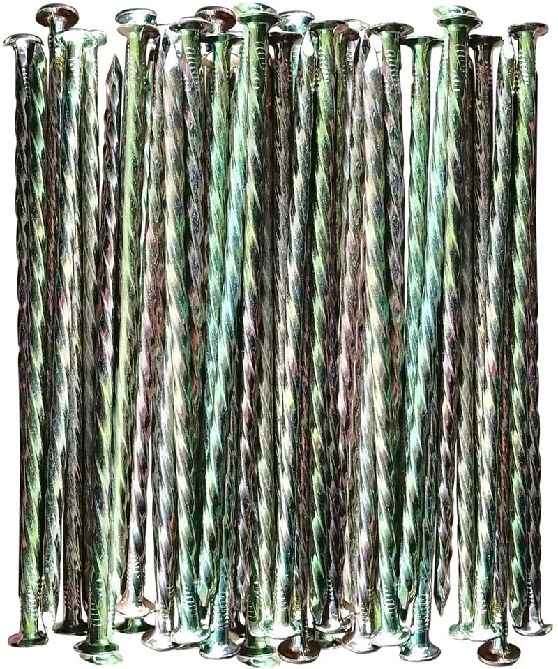 Factory Price Artificial Turf Stakes Galvanized Metal Spiral Landscape Spikes for Fake Landscaping Grass