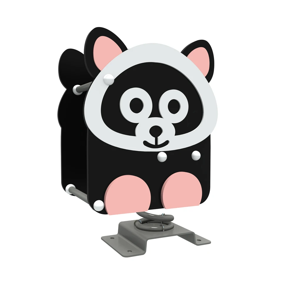 Child rocking horse PE board kids modern spring rocking horse outdoor playground set manufacturer animal spring rider