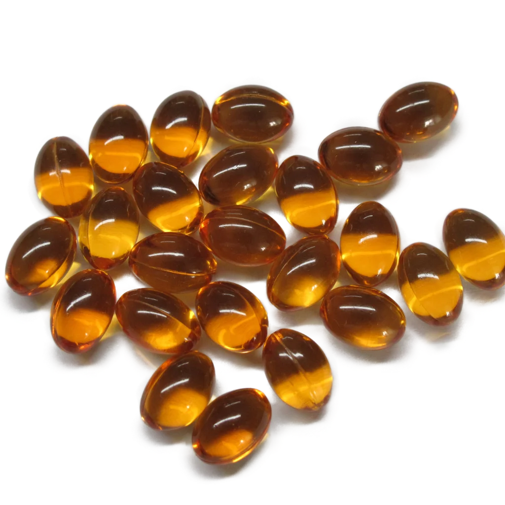 GMP/ISO/HALAL factory OEM Vitamin A/D cod liver oil softgel