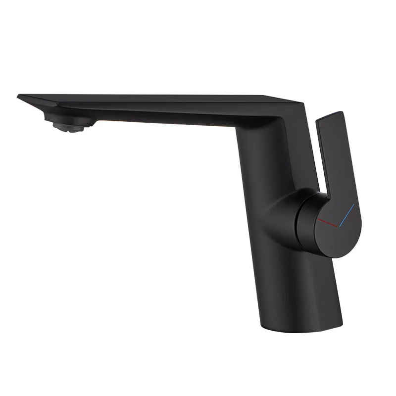 New Design Bathroom Tap Vanity Sink Faucet Hot And Cold Water Mixer Taps Brass Single Handle Wash Basin Faucet