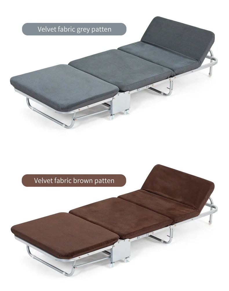 
Home Memory Foam Folding Bed Mattress And Cot Beige With OEM Style Modern King Soft 