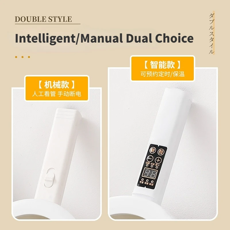 New Style Custom Logo Long handle Mini Electric Steamer Boiler Hot Pot cooker Nonstick Breakfast Cooker