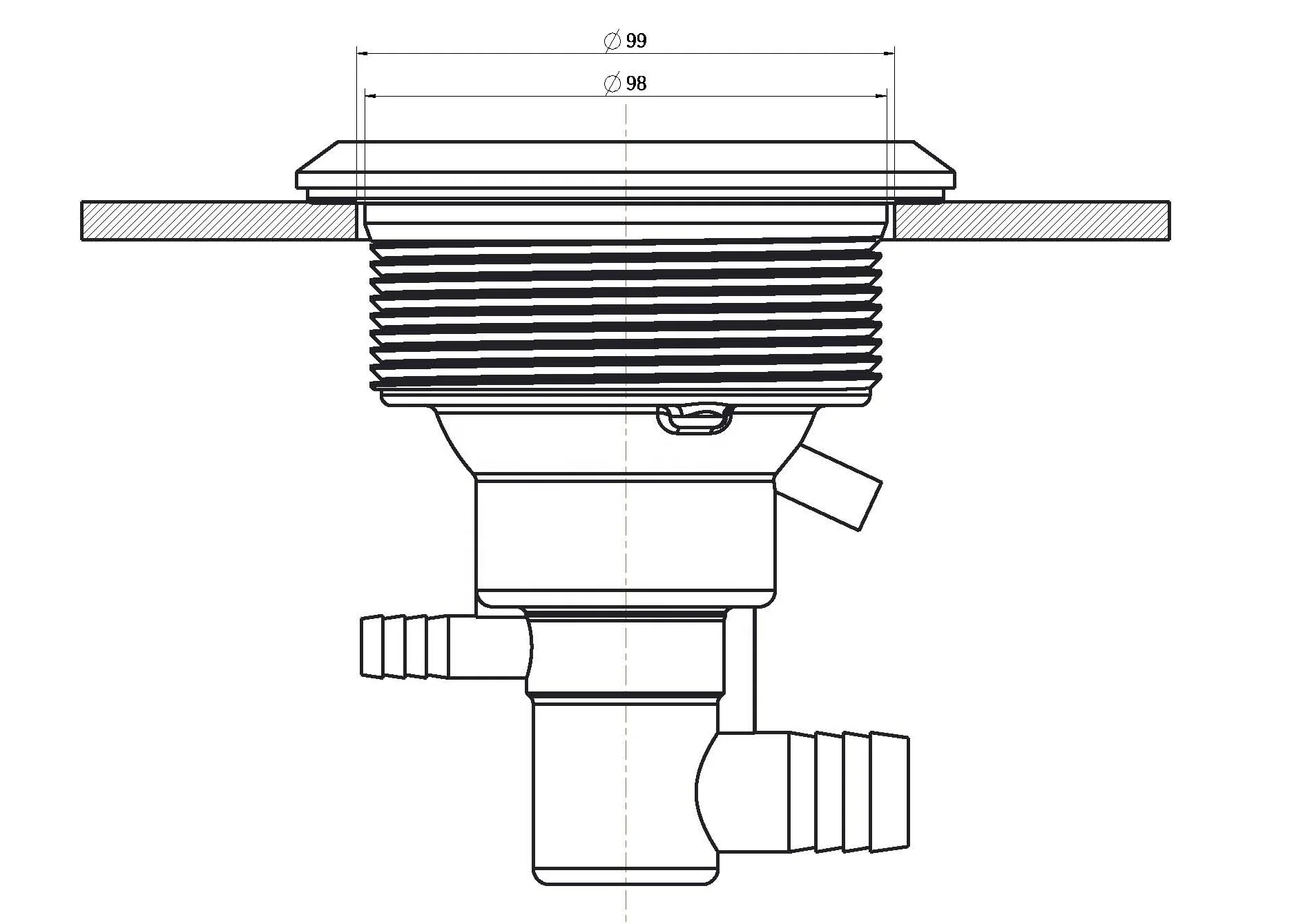 HT-B208 Big Size Hot Tub replacement Jet Internal Chinese Manufacturer hydromassage jet