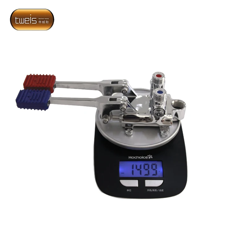 foot pedal operated types brass toilet  wc toilet  dual foot pedal faucet flush valve in hospital basin faucets