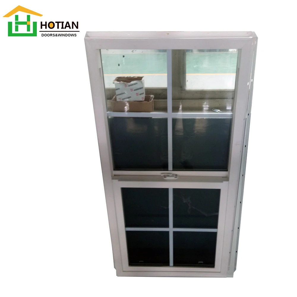 New American style double hung and tilt and turn pvc window with grill