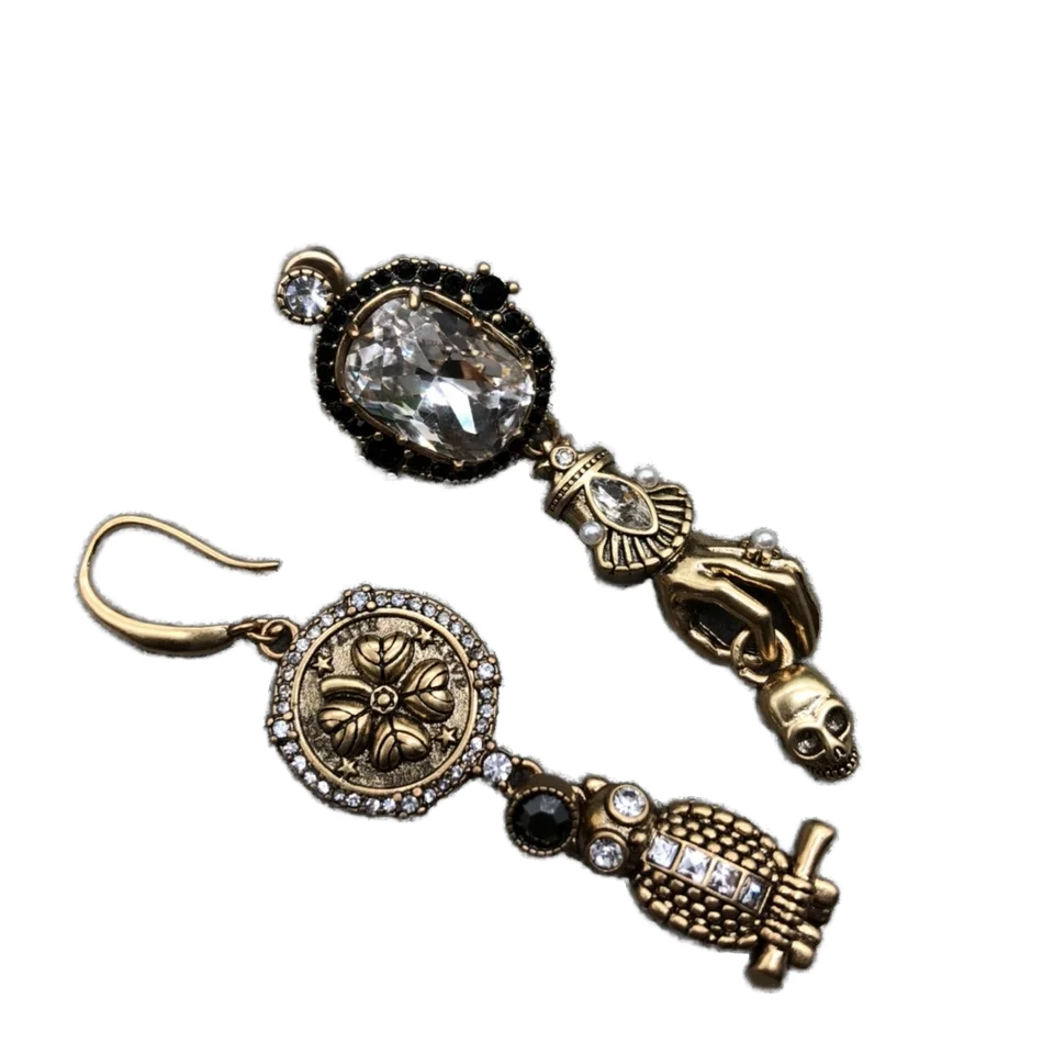 Alexanderxx McQueens Cross Border New 925Silver European and American Light Luxury Multi-element Design High-endGift Accessories