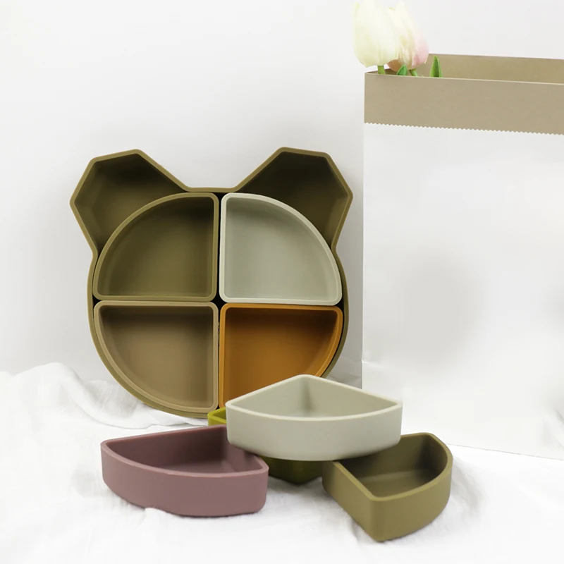 Силиконовая тарелка Plato Llano En Forma De Panda enfassiette