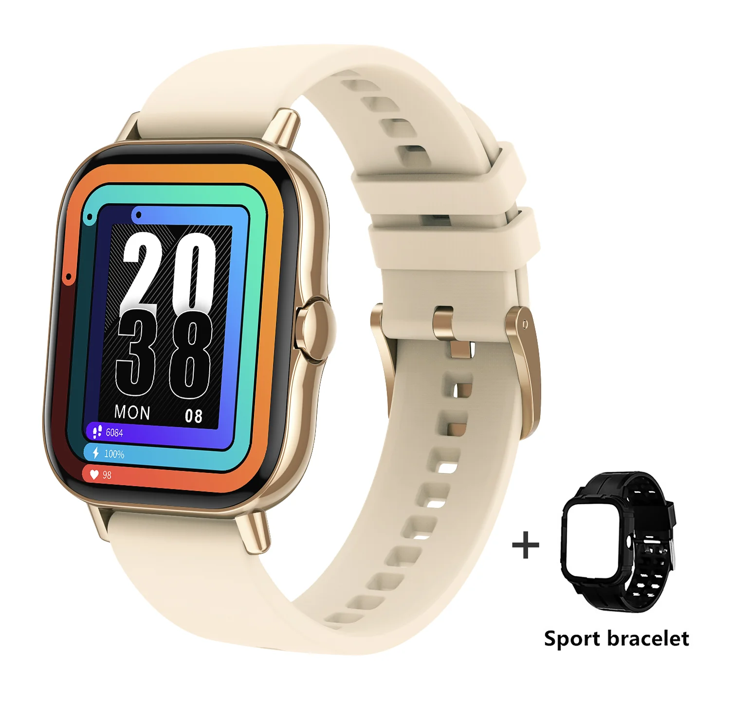 smartwatch Double strap big screen custom watch face BT call DT94 smart watch