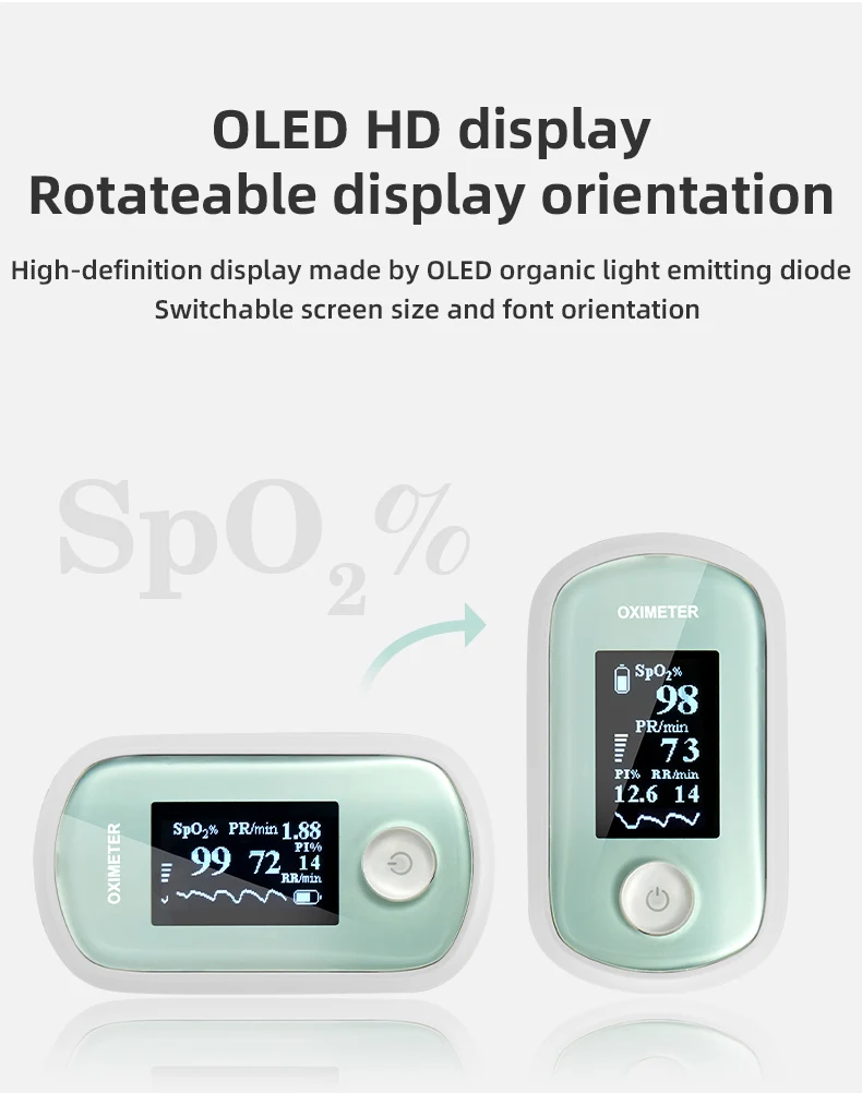 Narigmed RR PI SpO2 PR 4bpm child portable fingger oximeter sleep as android pulsoximetro oximeter oled display sensor