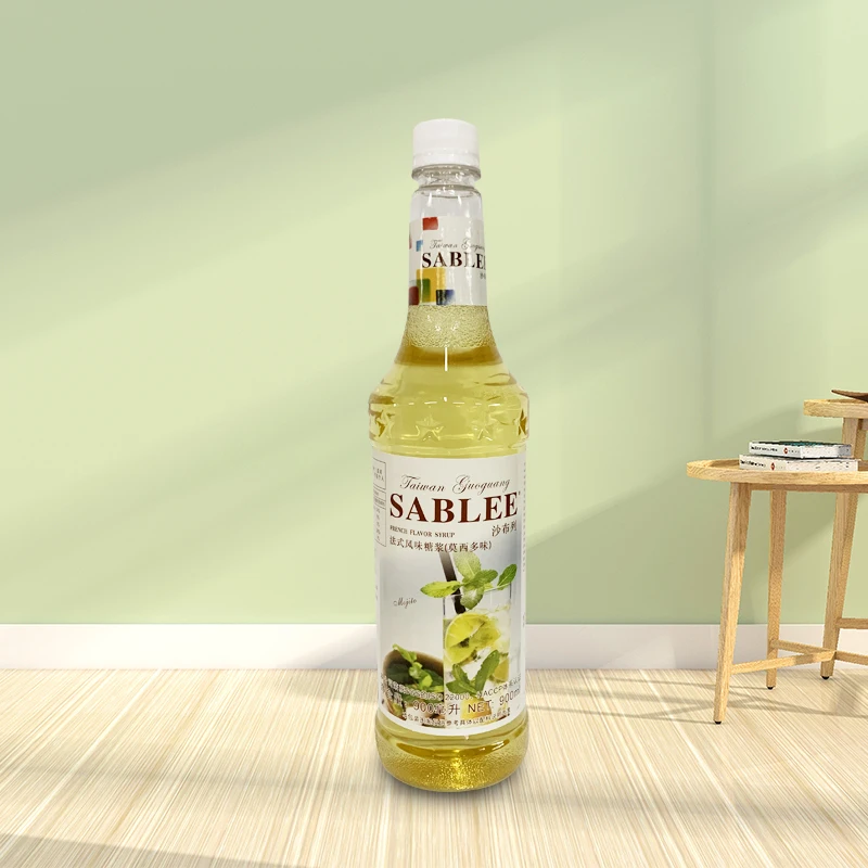 2021 New 900ml concentrated syrup mojito flavored cocktail sparkling soda drink mosey multi syrup