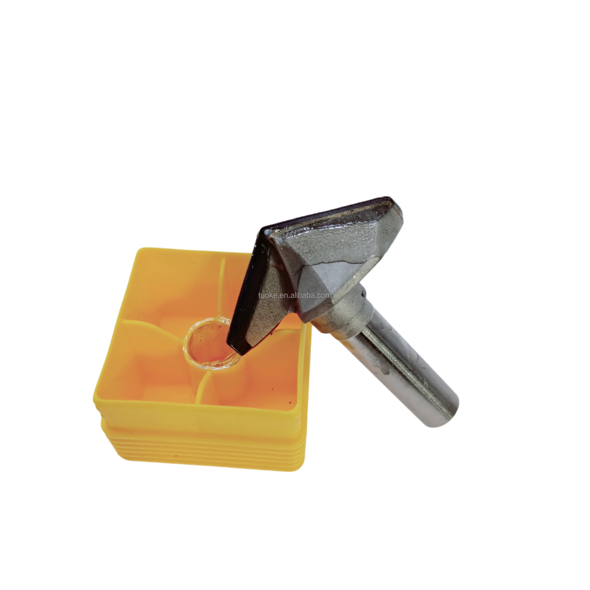 TUOKE TK2146 woodworking cutter tools CNC router bits shank 12mm Diamond for milling cutter wood V-120 type bit