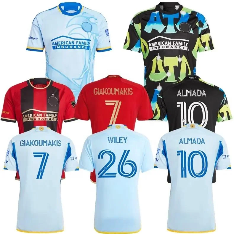 2024 ATLANTA UNITED soccer jerseys 24 25 SABA home away ALMADA Resurgen Giakoumakis Wiley home Black The 404 football shirt