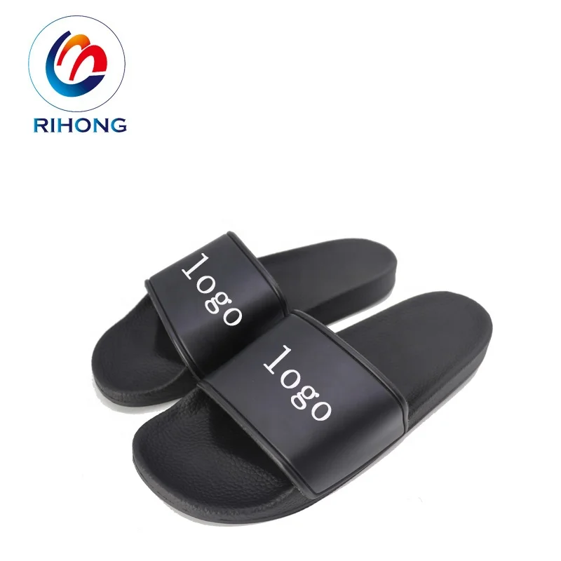 Cheap Wholesale 2024 Printing Unisex Pvc Pu Rubber Slides Slipper Design Blank Sublimation Embossed Custom logo Slide Sandal
