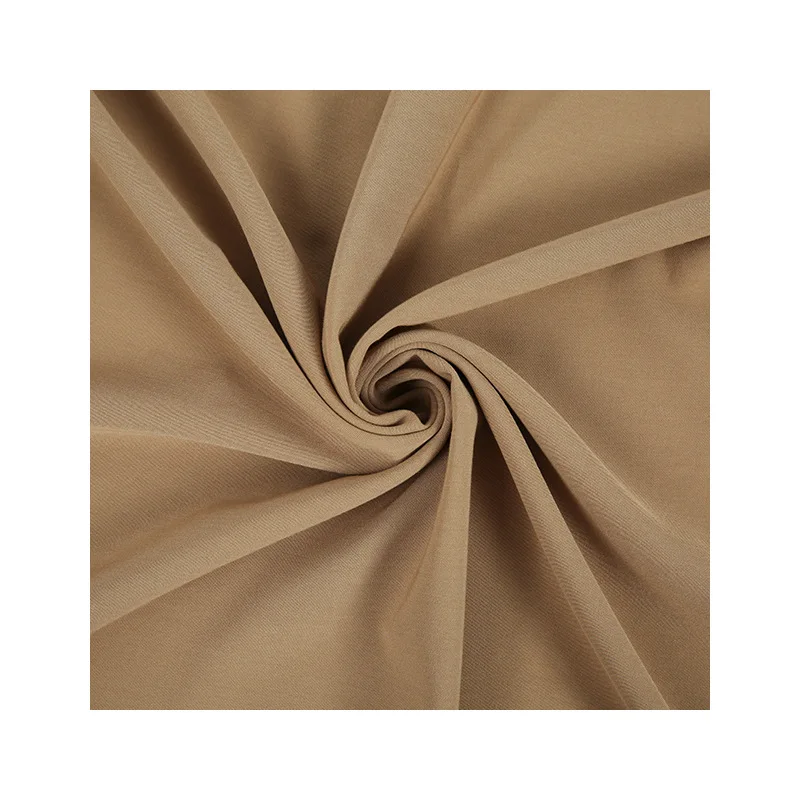 TR core-spun yarn polyester rayon fabric 40D spandex woven rayon plain fabric.