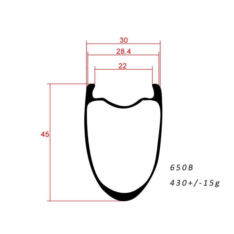 
700C 650B 45mm Depth 29mm Width Disc Brake Carbon Gravel Cyclocross Wheels Bike Bicycle Wheelset CX Rims 28 Holes 